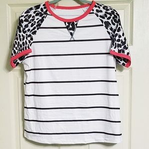 Leopard stripe tee